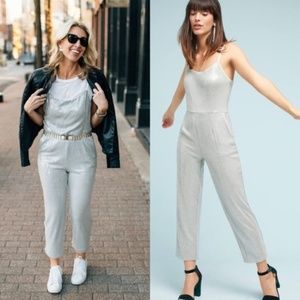 Anthropologie Claudette Sequin Jumpsuit Romper Size 14 Party